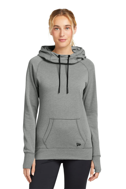 WFAS LNEA510 New Era® Women's Tri-Blend Fleece Pullover Hoodie - Embroidered Left Chest Logo