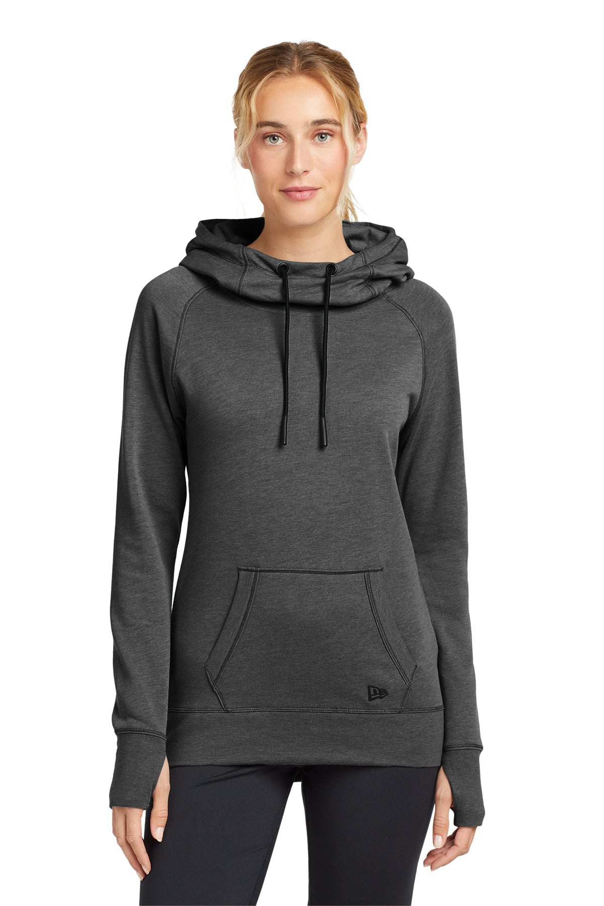 WFAS LNEA510  New Era® Women's Tri-Blend Fleece Pullover Hoodie - Embroidered Left Chest Logo