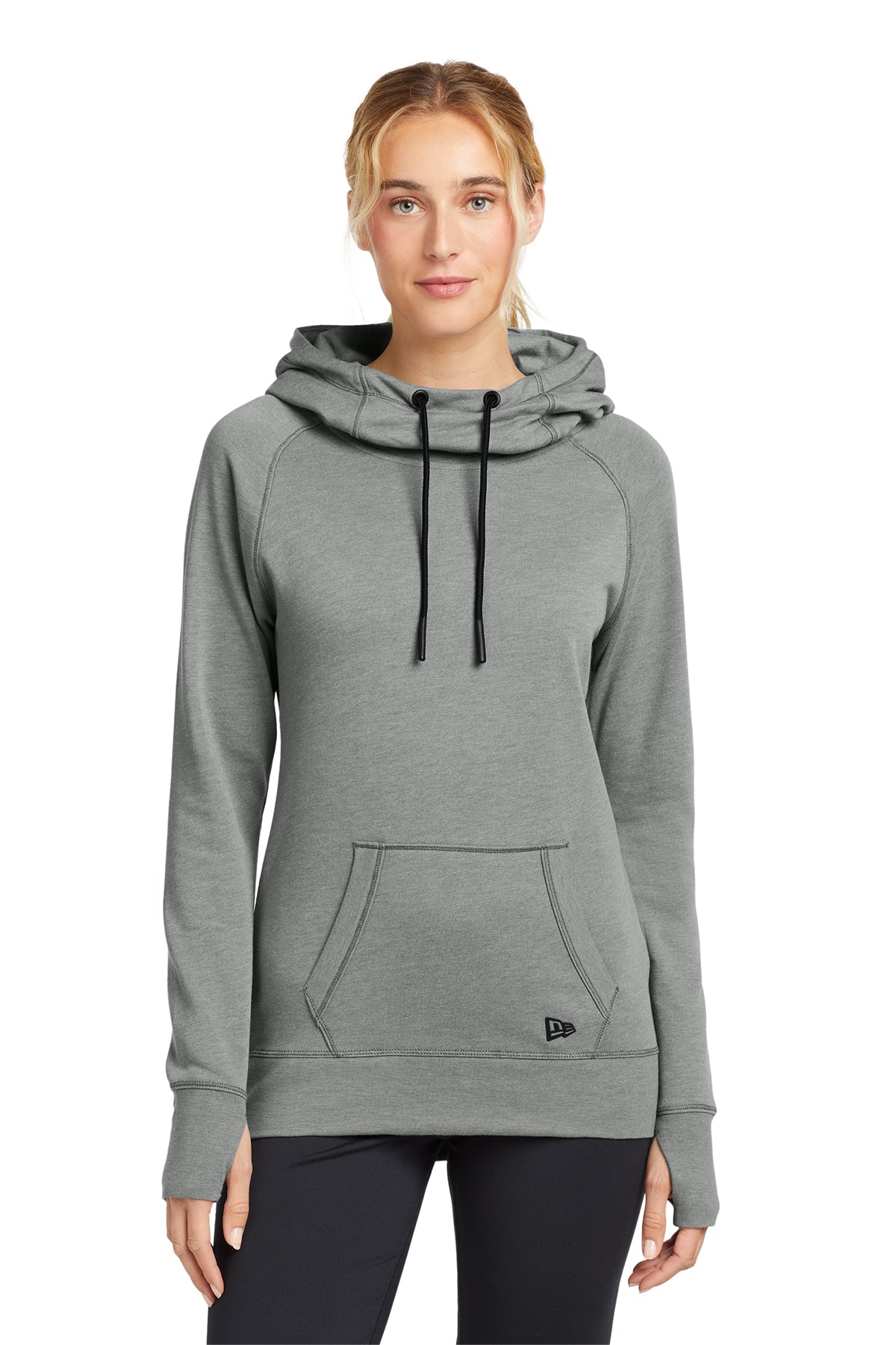 WFAS LNEA510  New Era® Women's Tri-Blend Fleece Pullover Hoodie - Embroidered Left Chest Logo