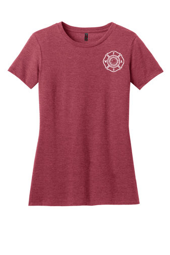 WFAS Ladies T-Shirt DM108L White Ink Decorated Left Chest